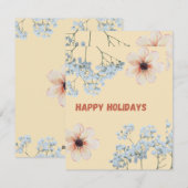 Happy Holidays carde Feiertagskarte (Vorne/Hinten)