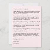 Happy Holidays Cat Valentine's Love Feiertagskarte (Rückseite)