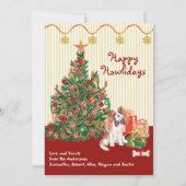 Happy Holidays Cavalier King Charles Spaniel Tree (Vorderseite)