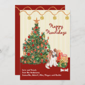 Happy Holidays Cavalier King Charles Spaniel Tree (Vorne/Hinten)