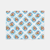 Happy Holidays Chessie Fleecedecke (Vorderseite (Horizontal))