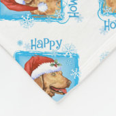 Happy Holidays Chessie Fleecedecke (Ecke)