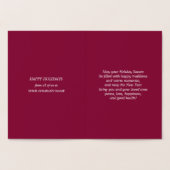 Happy Holidays | Christmas Angel Luxury Real Folienkarte (Innenseite)