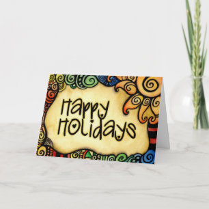 Happy Holidays Christmas Card Feiertagskarte