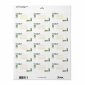 Happy Holidays Christmas Classic, Rustic, Fe Adressaufkleber (Vorne)