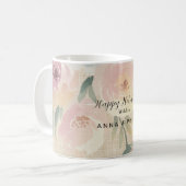 Happy holidays christmas coffee mug botanical kaffeetasse (Vorderseite Links)