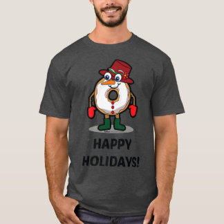Happy Holidays Christmas Donut T-Shirt