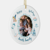 Happy Holidays Christmas Elf Tree Ornament (Rechts)