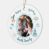 Happy Holidays Christmas Elf Tree Ornament (Links)