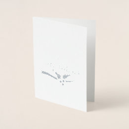 Happy Holidays Christmas Foil Card Folienkarte