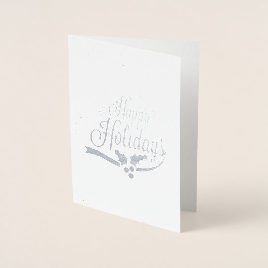 Happy Holidays Christmas Foil Card Folienkarte (Vorderseite)