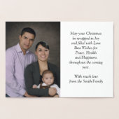 Happy Holidays Christmas Foil Card Folienkarte (Innenseite)