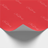 Happy Holidays Christmas New Year Season Red Geschenkpapier (Ecke)
