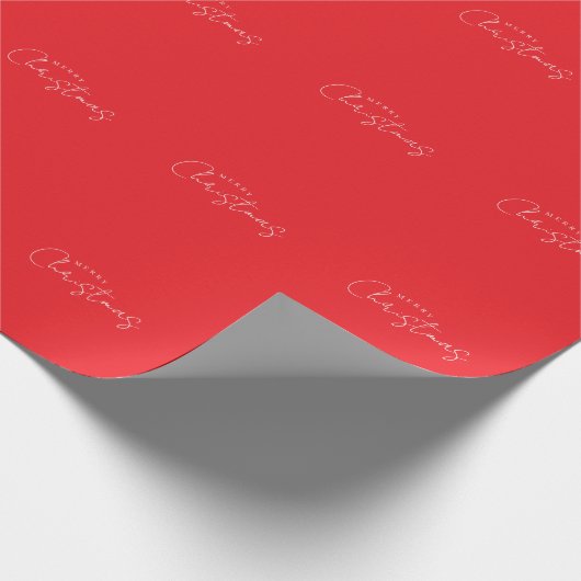 Happy Holidays Christmas New Year Season Red Geschenkpapier (Ecke)
