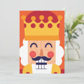 HAPPY HOLIDAYS | Christmas Nutcracker Feiertagskarte (Stehend Vorderseite)