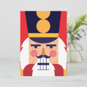 HAPPY HOLIDAYS | Christmas Nutcracker Feiertagskarte (Stehend Vorderseite)