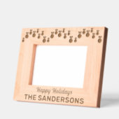 Happy Holidays Christmas Ornaments Individuelle Na Geätzte Rahmen (Links)