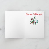 Happy Holidays Christmas Rock Gitarre und Notizen (Innenseite)