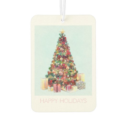 Happy Holidays. Christmas Tree Autolufterfrischer (Rückseite)