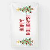 Happy Holidays Christmas Tree Banner (Vertikal)
