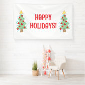 Happy Holidays Christmas Tree Banner (Insitu)