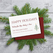 Happy Holidays Christmas Tree Card
