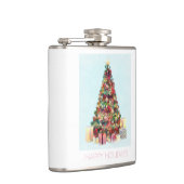 Happy Holidays. Christmas Tree Flachmann (Rechts)