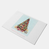 Happy Holidays. Christmas Tree Fußmatte (Schrägansicht)