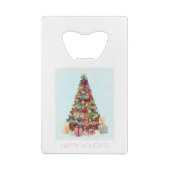 Happy Holidays. Christmas Tree Geldbeutel Flaschenöffner (Rückseite)