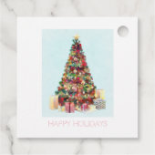 Happy Holidays. Christmas Tree Geschenkanhänger (Rückseite)