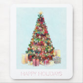 Happy Holidays. Christmas Tree Mousepad (Vorne)