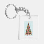 Happy Holidays. Christmas Tree Schlüsselanhänger (Vorderseite links)