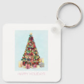Happy Holidays. Christmas Tree Schlüsselanhänger (Rückseite)