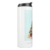 Happy Holidays. Christmas Tree Thermosbecher (Nach links gedreht)