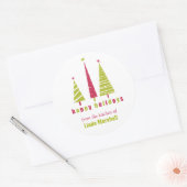 Happy Holidays Christmas Trees Sticker (Umschlag)