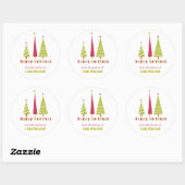 Happy Holidays Christmas Trees Sticker (Blatt)