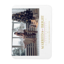Happy Holidays Christmas Verheiratet & Marry Newly Magnet