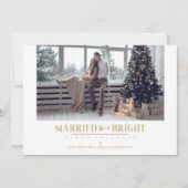 Happy Holidays Christmas Verheiratet & Merry Newly (Vorderseite)