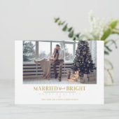 Happy Holidays Christmas Verheiratet & Merry Newly (Stehend Vorderseite)