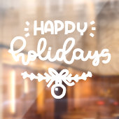 Happy Holidays Christmas, Winter Window Cling Fensteraufkleber (Blatt 2)