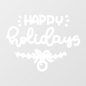 Happy Holidays Christmas, Winter Window Cling Fensteraufkleber (Blatt)