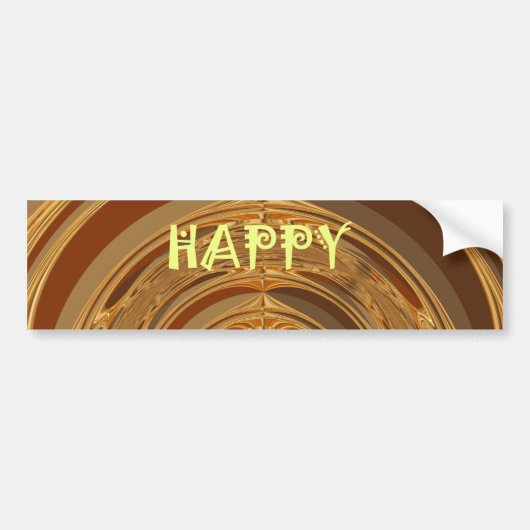 Happy Holidays Circle Art Print/Design Autoaufkleber (Vorne)