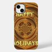 Happy Holidays Circle Art Print/Design Case-Mate iPhone Hülle (Rückseite)