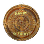 Happy Holidays Circle Art Print/Design Dartscheibe (vorne)