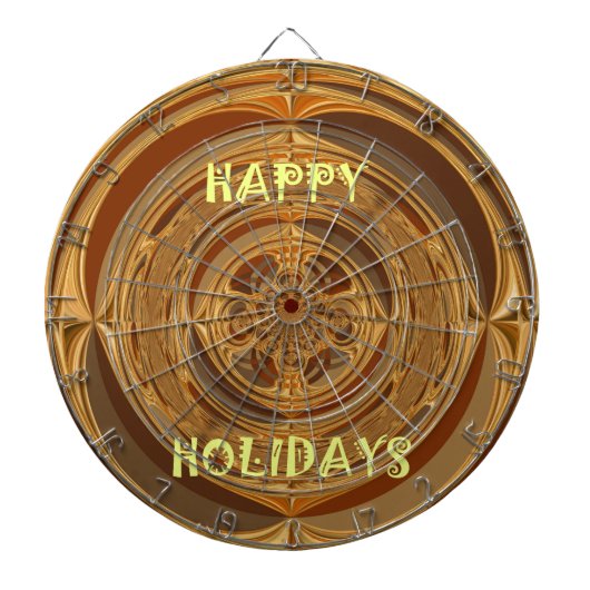 Happy Holidays Circle Art Print/Design Dartscheibe (vorne)