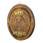 Happy Holidays Circle Art Print/Design Dartscheibe (Vorderseite rechts)