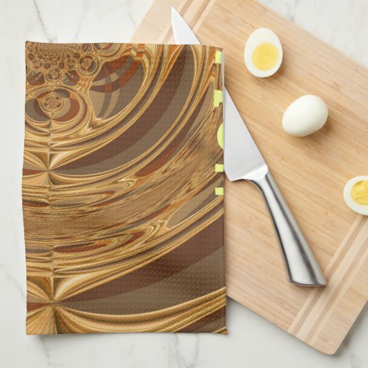 Happy Holidays Circle Art Print/Design Geschirrtuch (Viertel Falte)