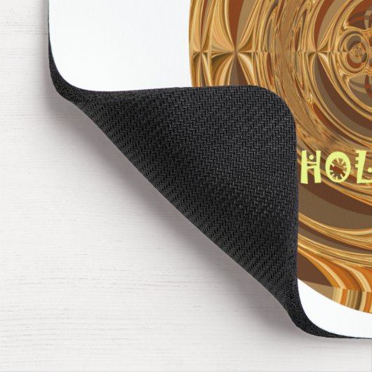 Happy Holidays Circle Art Print/Design Mousepad (Ecke)