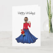 Happy Holidays - Clara, die Maus, der Nutcracker Karte (Vorderseite)
