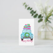 Happy Holidays Classic Car Watercolor Begleitkarte (Stehend Vorderseite)